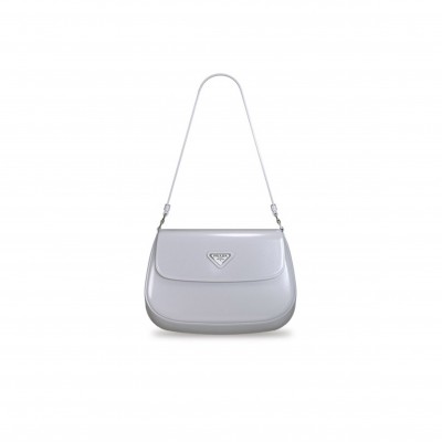 PRADA SMALL CLEO BRUSHED LEATHER SHOULDER BAG WITH FLAP 1BD311 (22*15.5*4cm)